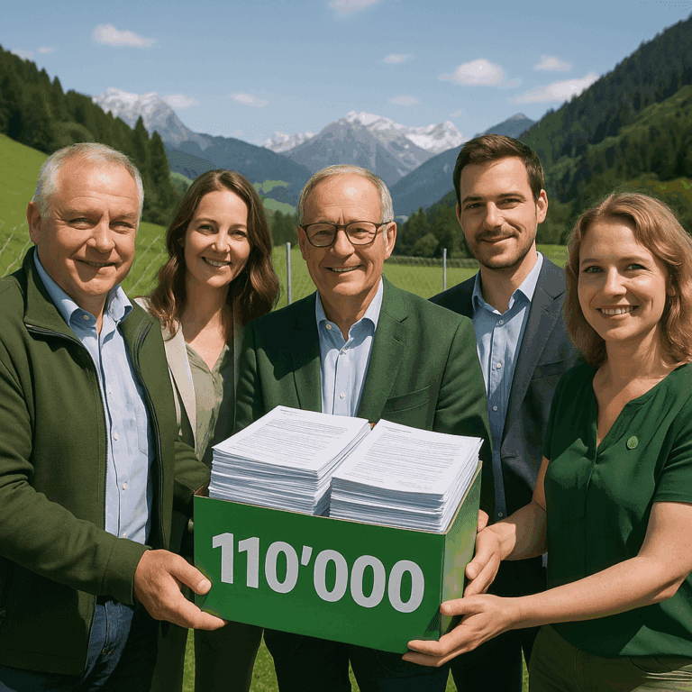 SVP reicht Grenzschutz-Initiative mit 110’000 Unterschriften ein