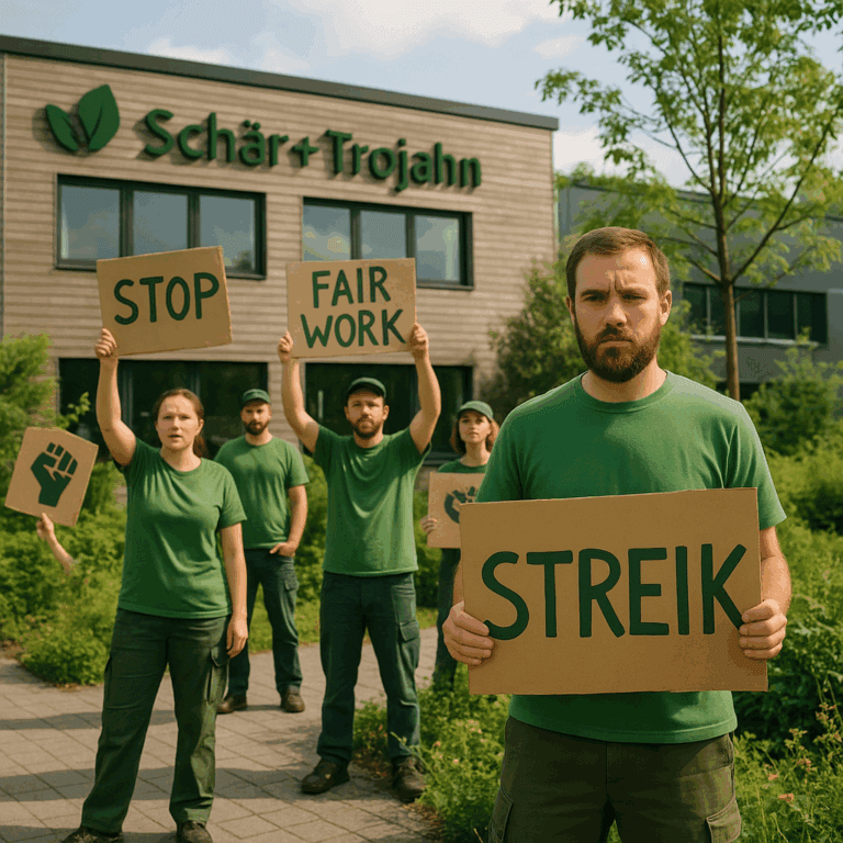Krise beim Traditionsunternehmen Schär + Trojahn: Mitarbeiter im Streik