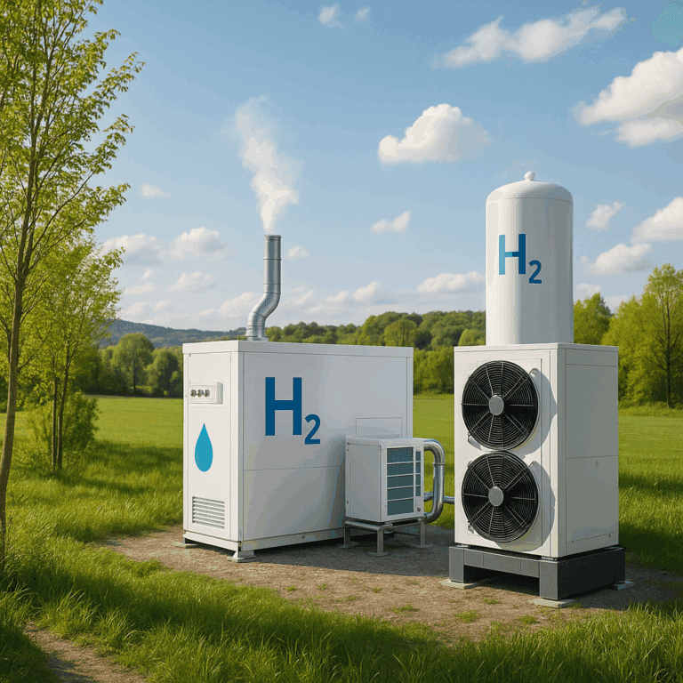 Innovative Wasserstoffproduktion in Zittau: Integration von Elektrolyseur und Wärmepumpe
