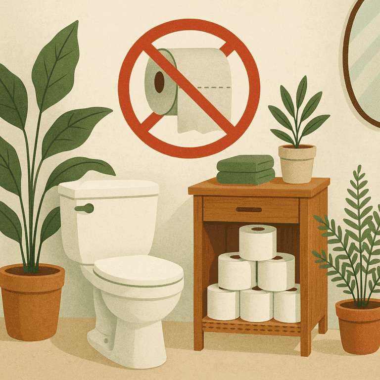 Warum die Lagerung von Toilettenpapier im Badezimmer Unpraktisch ist