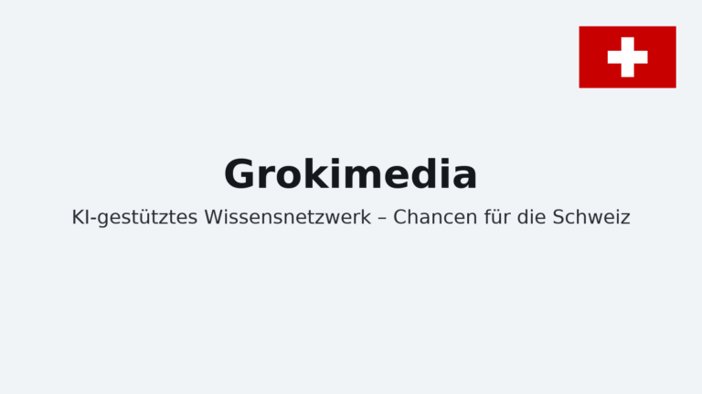 Grokimedia: Wie KI das Wissen der Zukunft verändert – Chancen für die Schweiz
